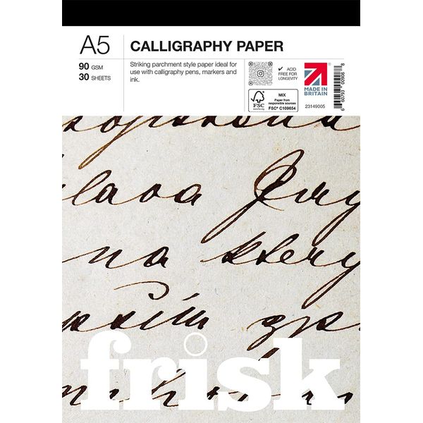 Frisk Calligraphy Paper Pad A5, Parchment