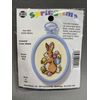 Counted Cross Stitch Kit 4551 Easter Bunny Springtime NMI NOS Oval Frame