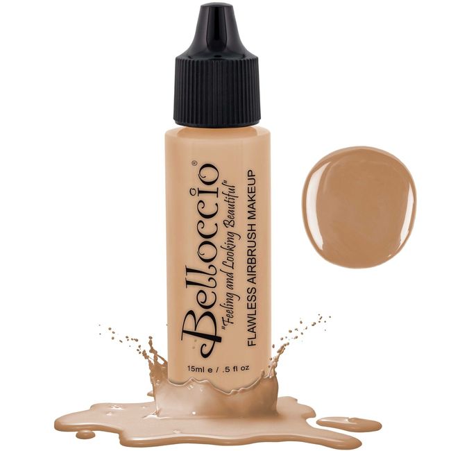 New Belloccio Pro Airbrush Makeup IVORY SHADE FOUNDATION Flawless Face Cosmetics