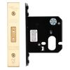 Oval Profile Dead Lock - 76mm - Forend and Strike - Brass Finish