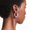 Swarovski Lucent Blue Statement Earrings with Cut Swarovski Crystal, Aluminium, crystals, No Gemstone