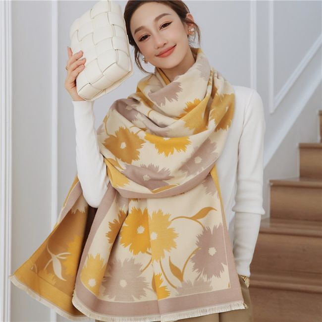 Fashion Winter Warm Cashmere Shawl Scarf for Women Design