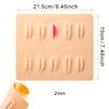 3 Pieces Tattoo Practice Lips Microblading Practice Skin 3D Fake Skin for Lips Permanent Makeup Tattoo Skin Silicon Tattoo Practice Lips for Tattoo Artists, Beginners Cosmetic Makeup Lips Training
