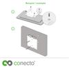 Conecto Vesa Screws Set, 66 Pieces, Ideal for TV Mounting, Black