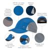 Sunday - VaporLite Stride Cap - Unisex Peaked Cap, black, Unit size