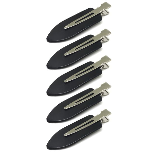 wumio Bangs Clips, Black, Set of 5, No Marks, Flat Shape, Styling, Hair Clip, Actress, Hair Clip, Hair Pin, Face Wash, Makeup, Marks, Clips, Bangs, Invisible Design