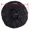4 Pack Shower Cap Extra Large Premium 16.5 inch Super Jumbo Size Reusable Bath Hair Cover for Protecting Dreadlocks Braids (Black)
