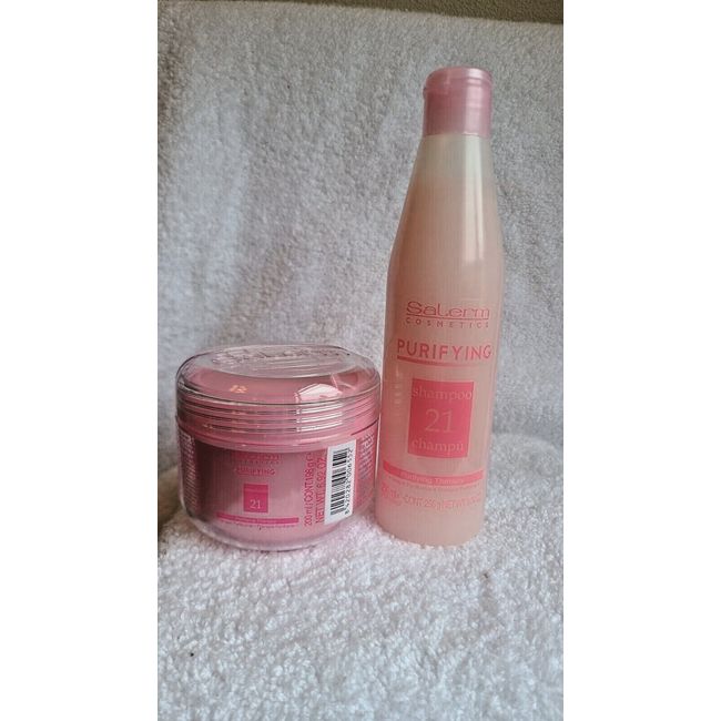 SALERM TECHNIQUE PURIFYING SHAMPOO 9.04OZ  +  EMULSION PINK MASK 6.92 OZ