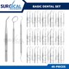 45 Instruments Basic Dental Set Mirror Explorer College Plier Economy Grade