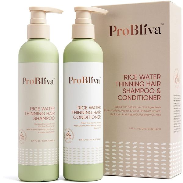 ProBliva Rice Water Shampoo and Conditioner Set for Hair Growth, for Women