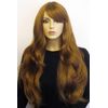 Long brown wig with loose waves: Mandy light chocolate brown #12