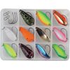 Paladin Spoon Box Style Pro Artificial Bait Set of 11 Trout Bait Assortment