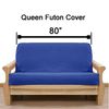 SlipcoverShop Solid Red Futon Cover Queen 410