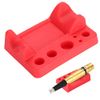 Tattoo Tool Pen Holder, Silicone tattoo machine Holder cotton swab Pen Stand Holder color cup Holder with circles/rectangle/arc shape, red