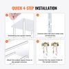 2PCS 31.5inch Tall Wedding Column Flower Stand Display Rack Acrylic