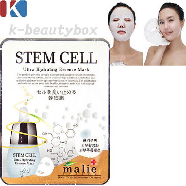 10pcs STEM CELL Essence Face Mask Sheets Korean Best Facial Mask Sheets NEW