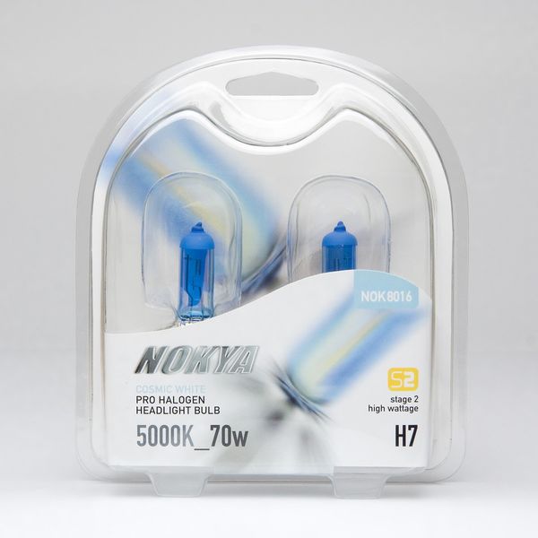 Nokya H7 Headlight Bulbs — Cosmic White 5000K 70W (Stage 2)