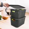 ABBAware Set of 5 Lids, Plastic Storage Box Covers, Durable Stackable Basket Lids, Modern Grey