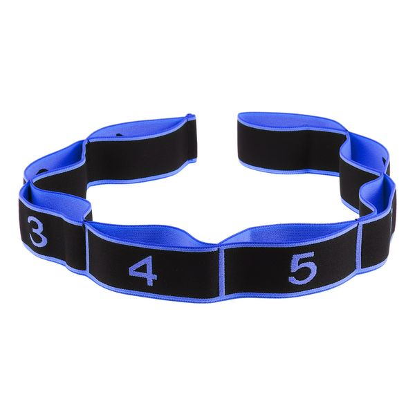 CAPASTEC Stretch Band, Resistance Band, 8 Levels of Strength, Flexible Exercise, Training Belt, Blue