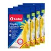 PLAYTEX HandSaver Rubber Gloves for Kitchen and Household Cleaning (4 Pairs), Small