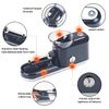 QCBF Electric Cone Roller Automatic Cone Loader Mini Portable Pre Roll Cone Filling Machine+Pre Roll Cone Support Box，Grey