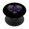 Migraine Awareness Fight Hope Support Strong Warrior PopSockets Swappable PopGrip