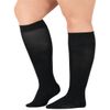Silver StepsTM Wide Calf Compression Socks, 15-20 mmHg, Black, Medium