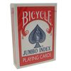 Jumbo Index Rider Back Red Bicycle Playing Cards