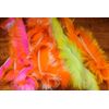 Hareline Crosscut Two Toned Rabbit Strips Black/FL Chartreuse