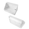 K M Electronics® 2 Gang Socket PATTRESS Back Box 45 Degree Angled Surface Mount Work Bench White
