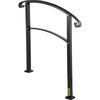 VEVOR Iron Handrail Stair Railing 1 or 3 Steps Adjustable Matte Black Handrail