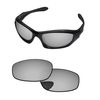 PapaViva Replacement Lenses for Oakley Monster Dog Chrome Silver