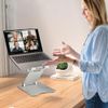 Adjustable Foldable Laptop Stand, Laptop Riser, Ergonomic Notebook Holder Desk