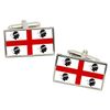 Sardinia Sardegna (Italy) Flag Cufflinks in Box