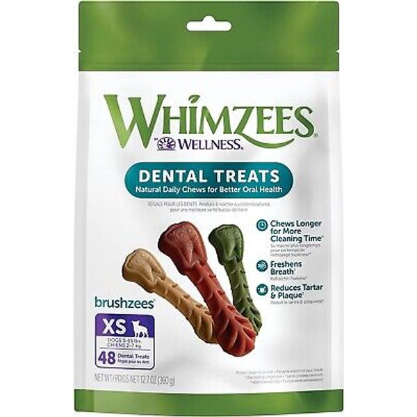 WHIMZEES by Wellness Brushing Dental Chews For Dogs, Grain-Free, Long Lasting...