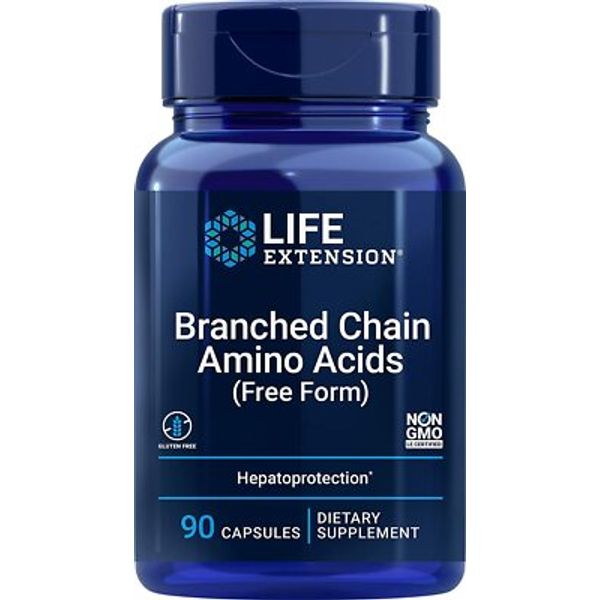 Life Extension Branched Chain Amino Acids BCAA for Muscle Recovery 90 Capsules