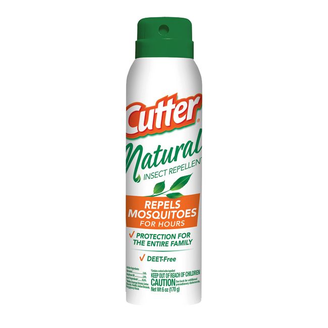 Cutter Natural Insect Repellent2, Aerosol, 6-Ounce, 12-Pack