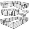 Dog Kennel Exercise Playpen 16 Panel Detachable Multiple Shape Safe For Pet 24"