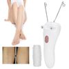 Electric Threading Epilator, Women's Beauty Epilator Facial Threading Hair Removal Shaver Face Massager Hair Remover USB Charging Thread Epilator for Removes Facial Lip Chin Cheeks(Pink)