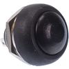 Black Off (On) Momentary Push Button Round Horn Switch SPST 12mm Cut Out 1A
