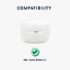 kwmobile Earphone Case for JBL Tune Beam 2 - Wireless Earbuds Silicone Drop Proof Black