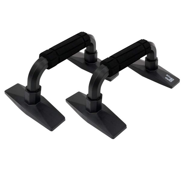 MRG Push Up Bar, New Type, Push Up Equipment, Load Capacity 770.2 lbs (350 kg), Anti-slip, Muscle Training, Training (Black)