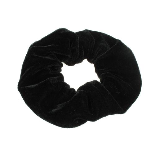 Black Velvet Hair Scrunchie Hair Bobble Hair Elastic Band for Women Girls by Glitz4Girlz