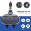 Aqualin Hose Water Timer Garden Irrigation System Controller Electronic Watering Computer with Two Outlets Color Blue