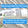 Urban ReLeaf Unscented Piercing Solution ! Non-Iodized Sea Salt Healing Soak. Lip, Tongue, Septum, Dimple, Mouth. NO Scent. Ready to use. Made Fresh in USA.