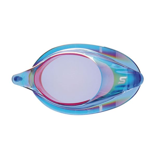 SWANS SRCL-7M NASHD Swimming Goggles, Made in Japan, Prescription Lenses, Navy x Shadow Mirror, S-4.00, Racing, Non-cushioned, Anti-Fog, Lenses Are For Adults Only, World Aquatics Approved