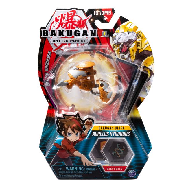 Bakugan Ultra, Aurelus Hydorous, 3-inch Tall Collectible Transforming Creature, for Ages 6 and Up