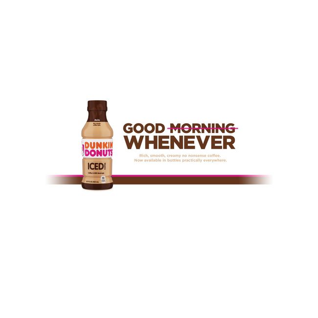 Dunkin' Donuts Mocha Iced Coffee Bottle, 13.7 fl oz