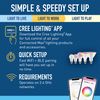Cree Connected Max Smart In-Wall 5-Button Scene Controller For Connected Max Smart Bulbs, Compatible with Any Connected Max Smart Bulb, Bluetooth + WiFi, 2.4 GHz, White, 1 Controller
