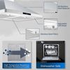 30inch Wall Mount Range Hood 700CFM Touch Control LED Stainless Steel 3-speed